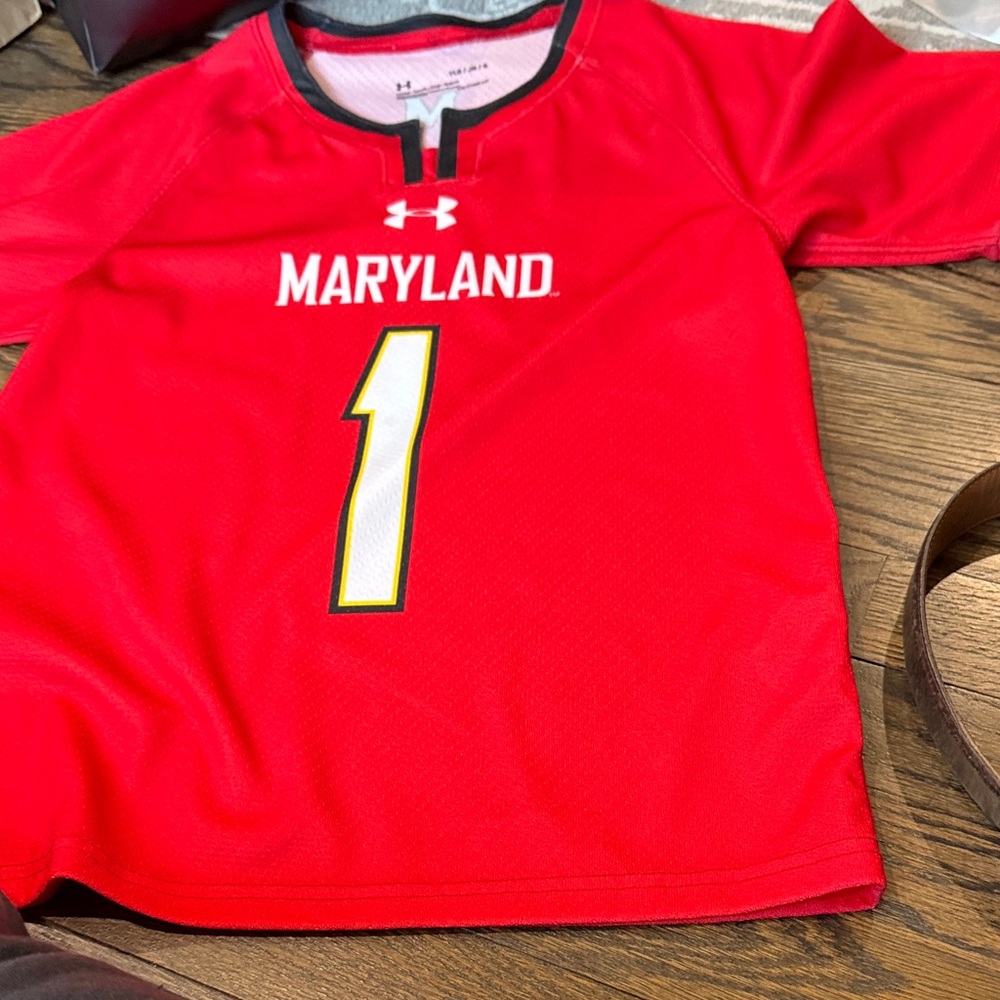 Under Armour Kids Red Maryland Jersey